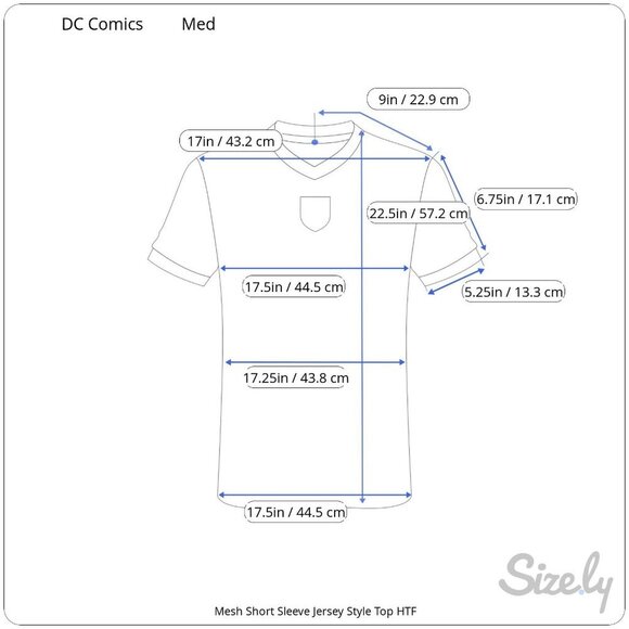 DC Comics Originals Wonder Woman Short Sleeve Mesh V-Neck Jersey Top Ladies Med - Picture 7 of 7